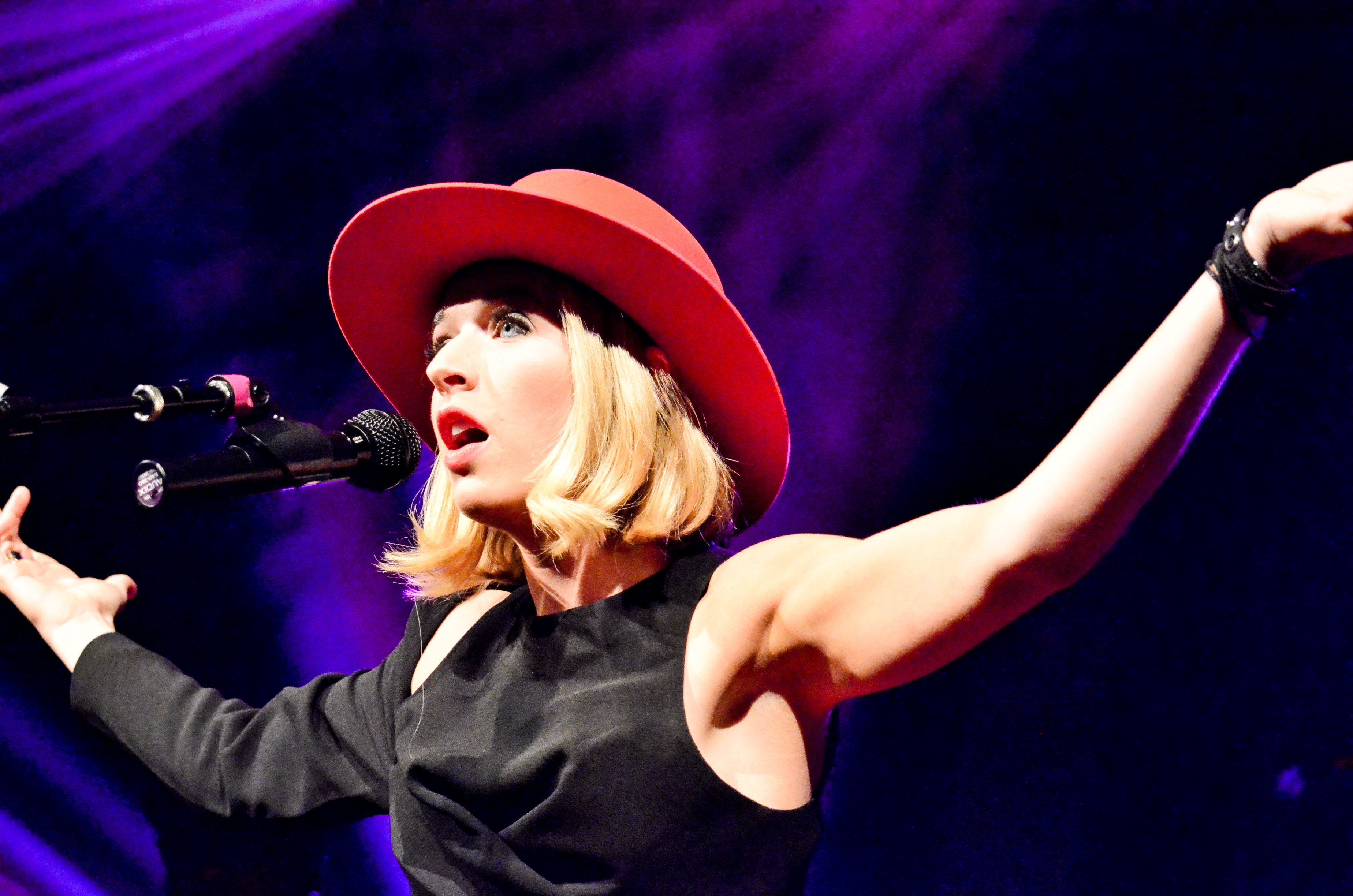 ZZ Ward at Irving Plaza on 9-18-2015. 