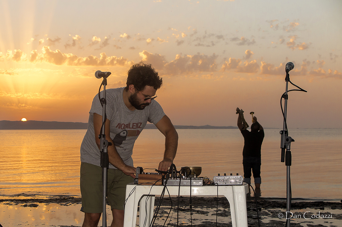 Gabriele Mitelli and Rob Mazurek at Sant'Anna Arresi Festival jazz 2018