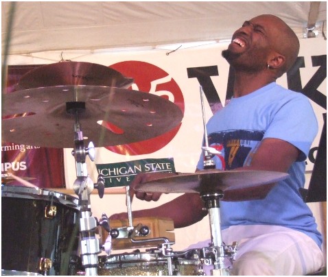 Clarence Penn with Taylor Eigsti Quartet at 2011 Summer Solstice Festival, East Lansing MI