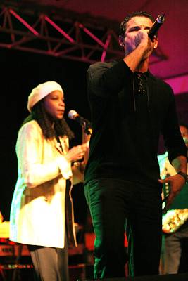 Roberto Pulido and Ondina Duany with "Batambo"at the Kilimandjaro Festival, Thonon-Les-Bains, France, 2005