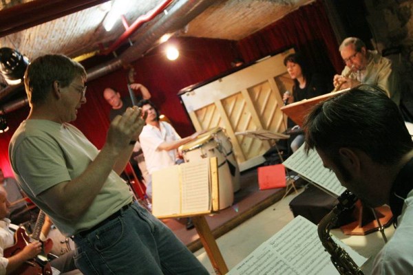 Carle Ducasse, Scott Stroman, Ivor Malherbe, Julio D'Santiago, Diana Torto, Kenny Wheeler and Martin Wisard with "Kenny Wheeler