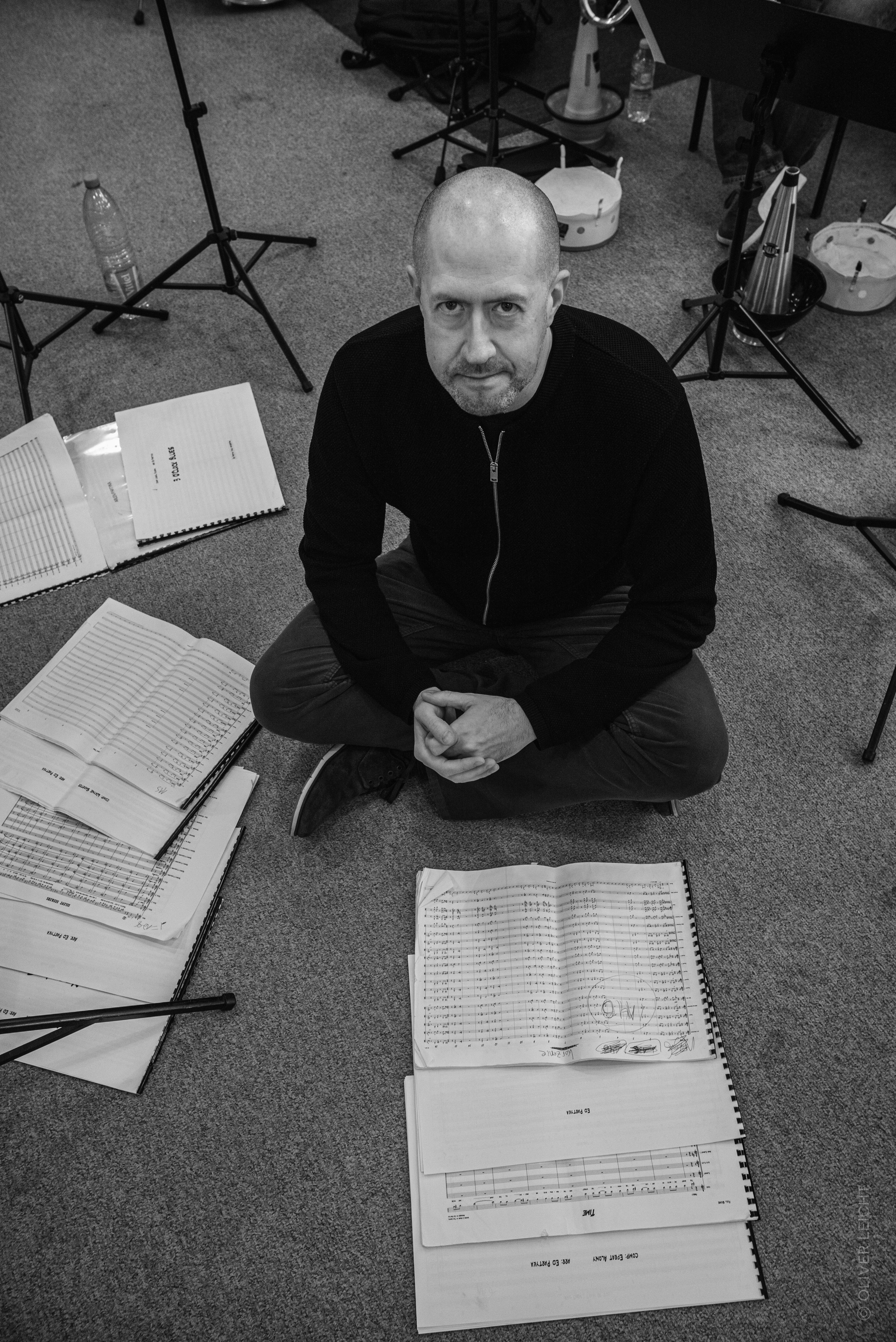 A man and his music.