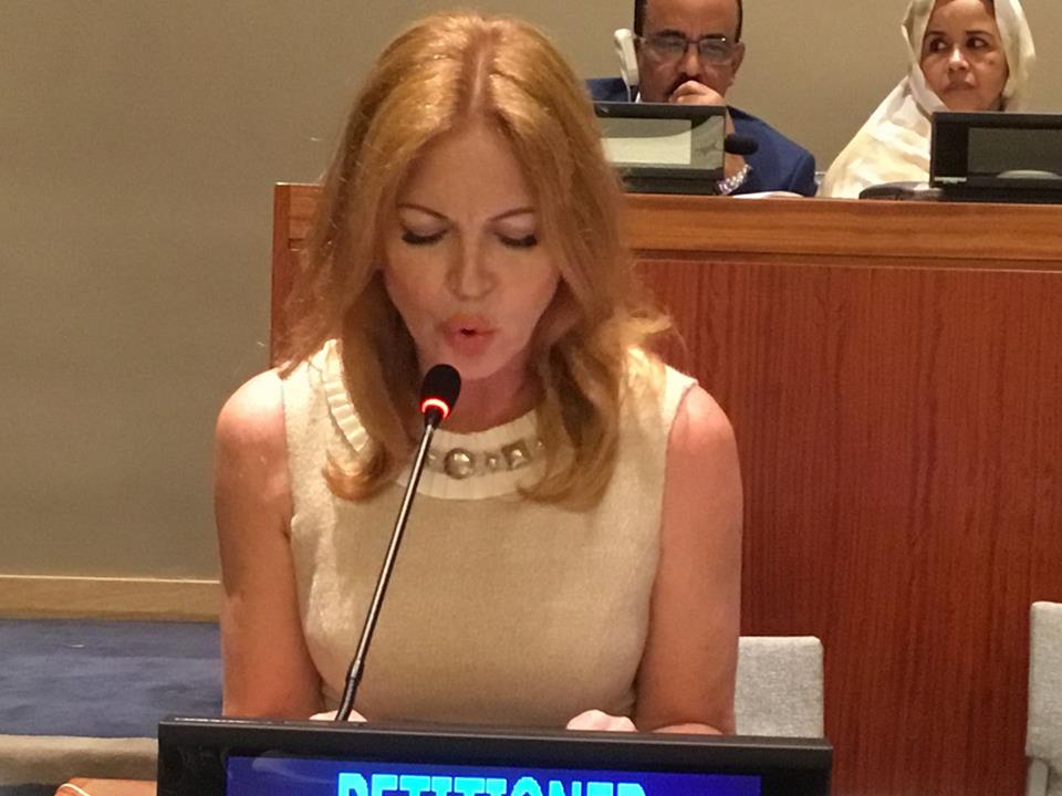 Sultry "Santa Baby" Singer, Actress and Humanitarian Cynthia Basinet Returns to Petition the United Nations.