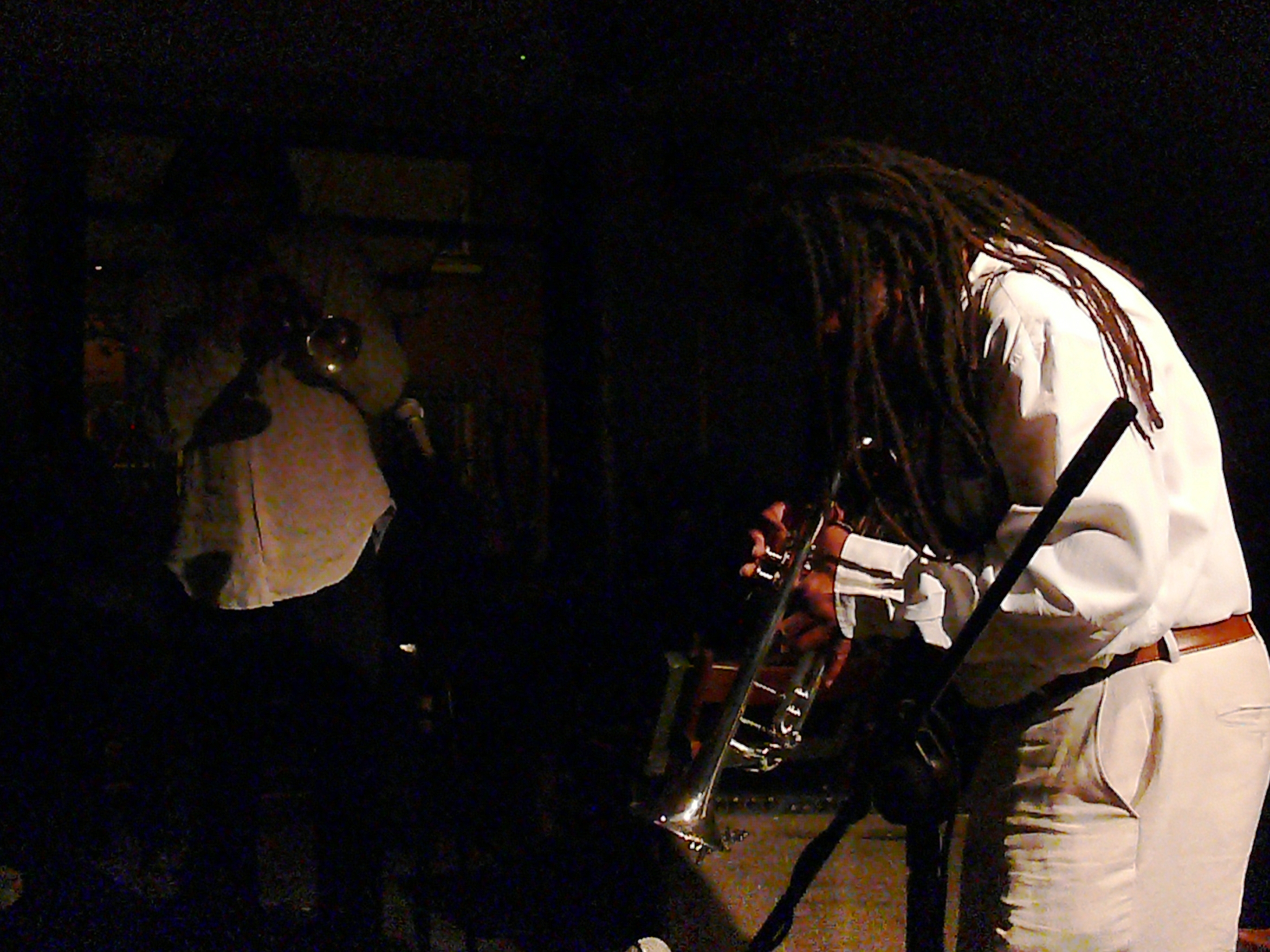 Ian Smith and Wadada Leo Smith at Cafe Oto, London in August 2012