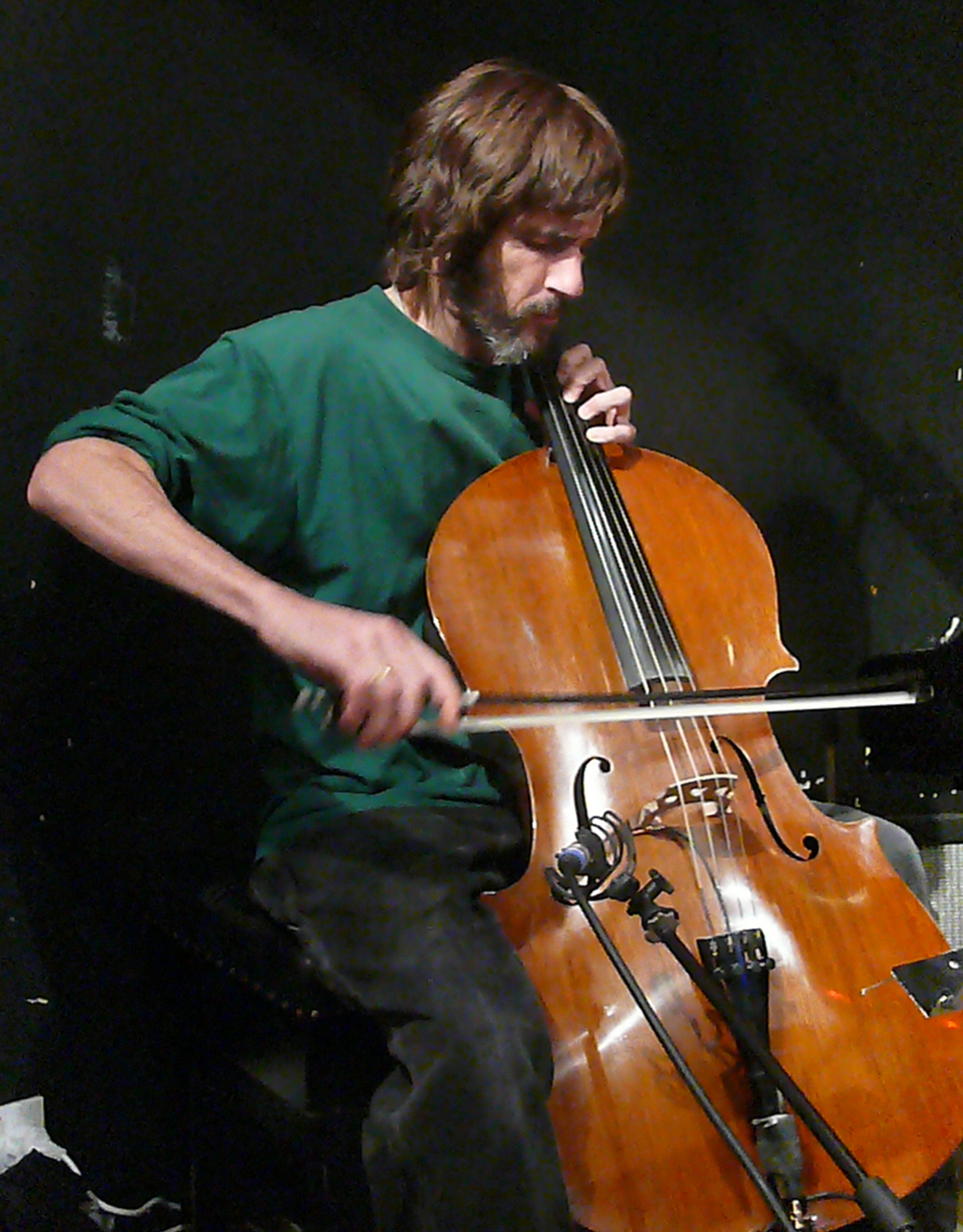 Fred Lonberg-Holm at the Vortex, London with the Vandermark 5