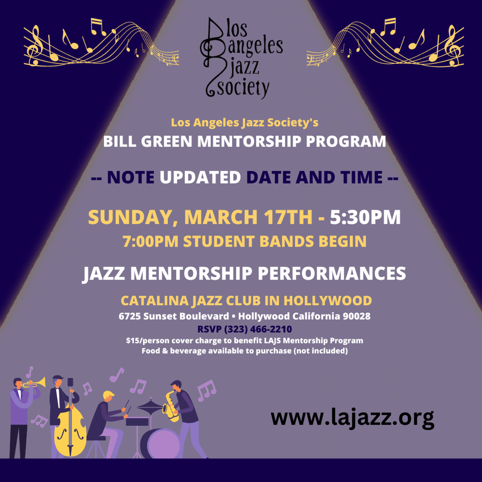 LA Jazz Society's Bill Green Mentorship Program Concert — jazz photo by Los Angeles Jazz Society | All About Jazz