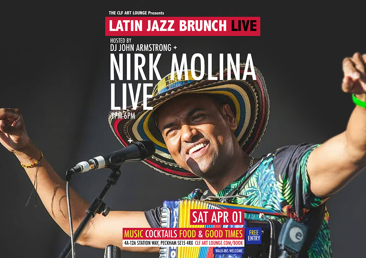 Latin Jazz Brunch Live With Nirk Molina (live) + Dj John Armstrong, Free Entry