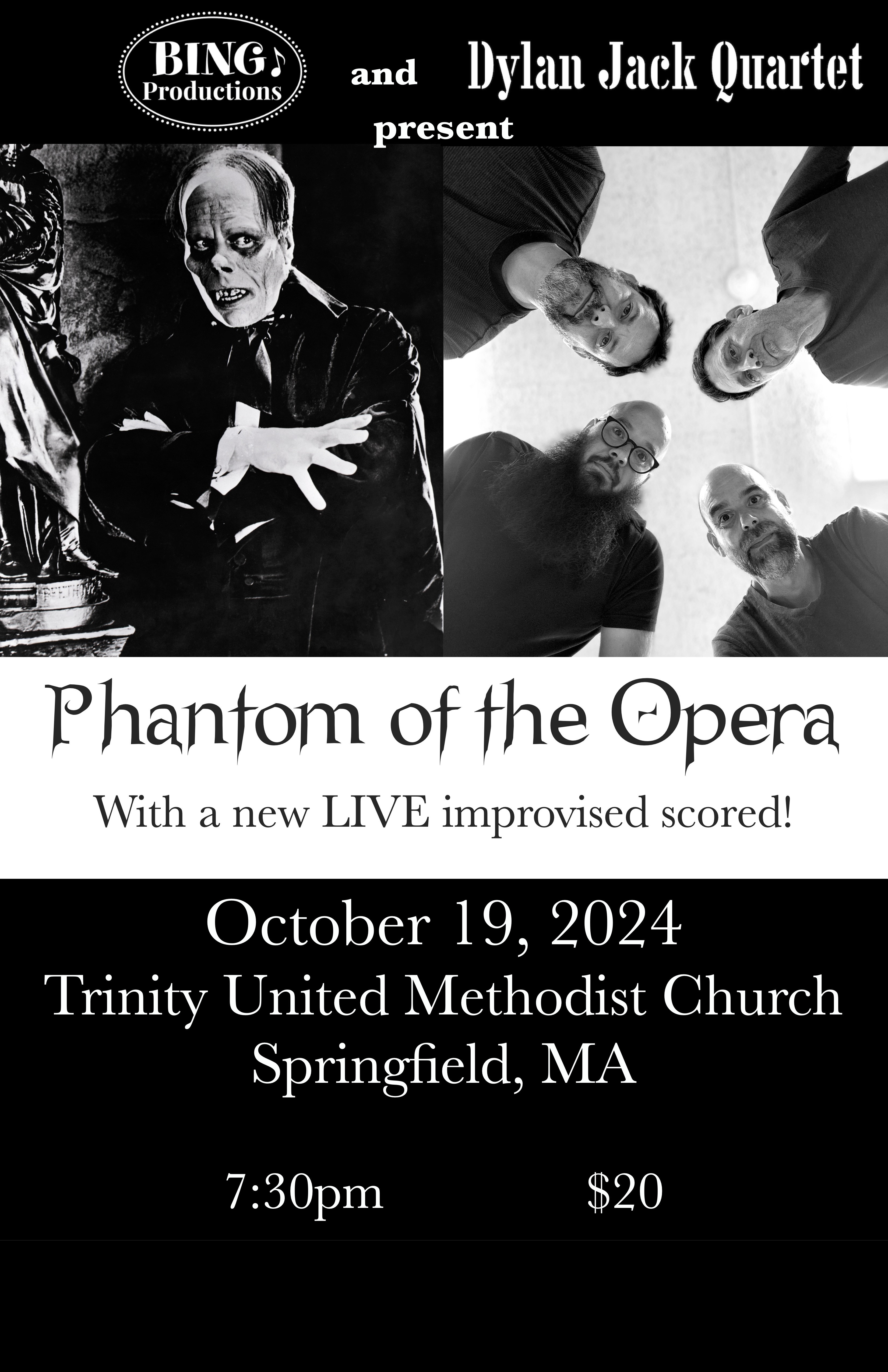 Dylan Jack Quartet Presents: Phantom Of The Opera (1925)