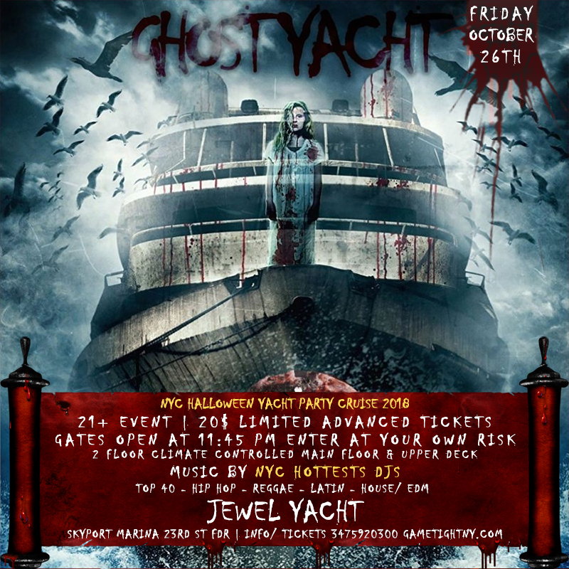 Nyc Halloween Party Cruise At Skyport Marina Jewel Yacht 2018