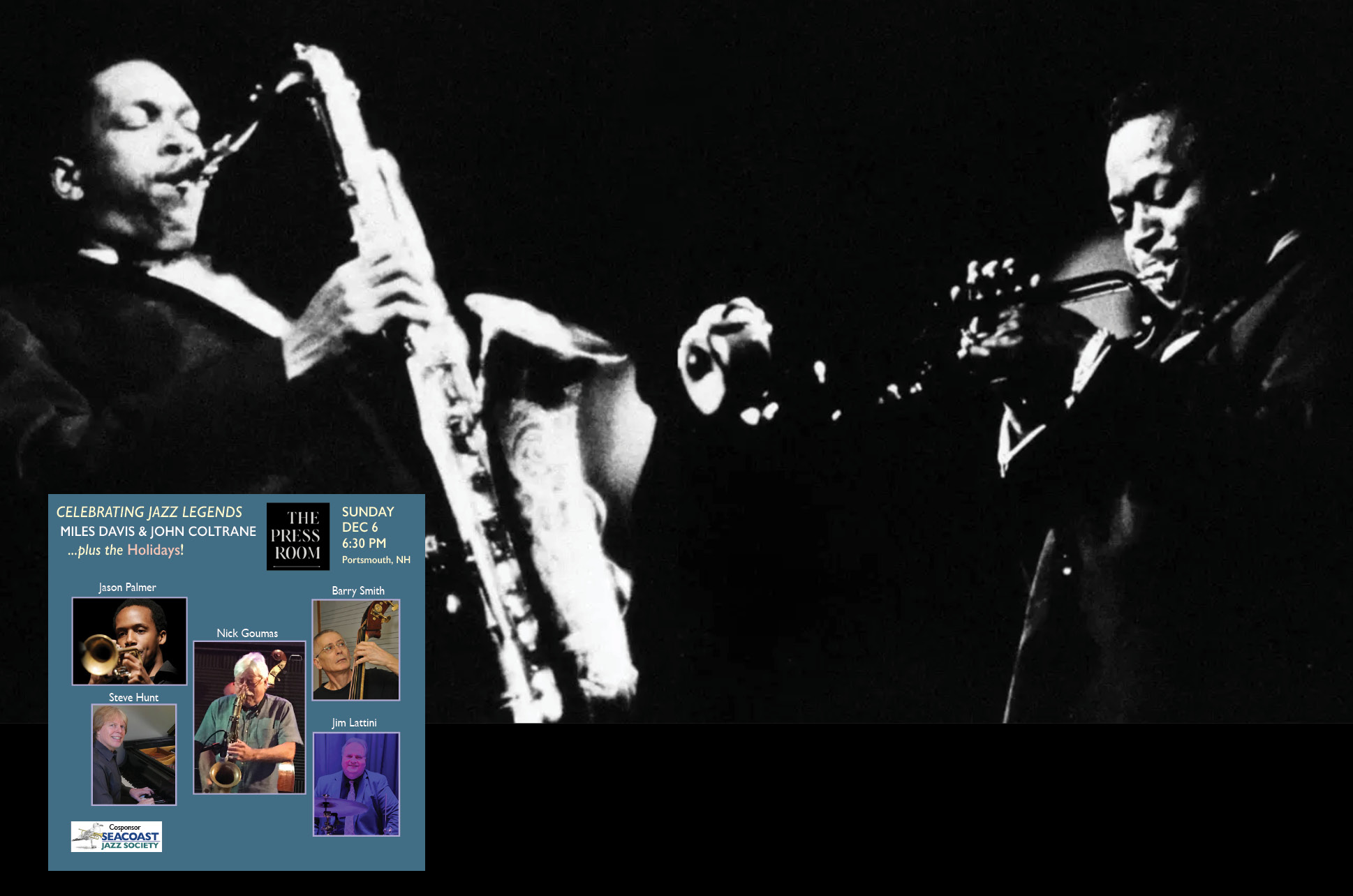 Celebration Of Miles Davis, John Coltrane, And The Holidays — jazz photo by Seacoast Jazz Society | All About Jazz