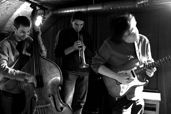 Emmanuel Hagmann, Sebastien Petitat and Manuel Villar During a Jam Session at the Cave Du Sud Des Alpes, Geneva, Switzerland, 20