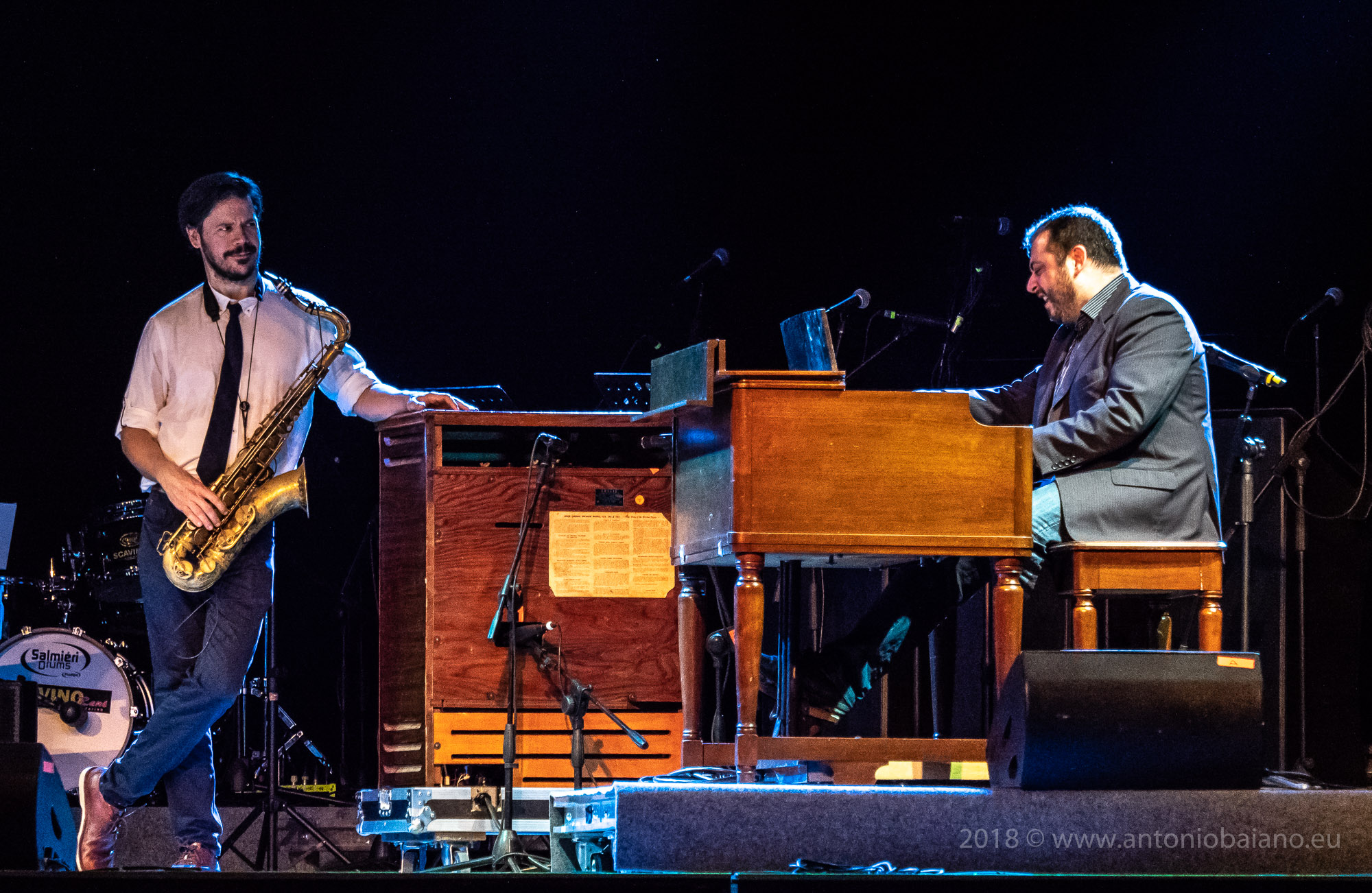 Seamus Blake with Alberto Gurrisi - TJF 2018