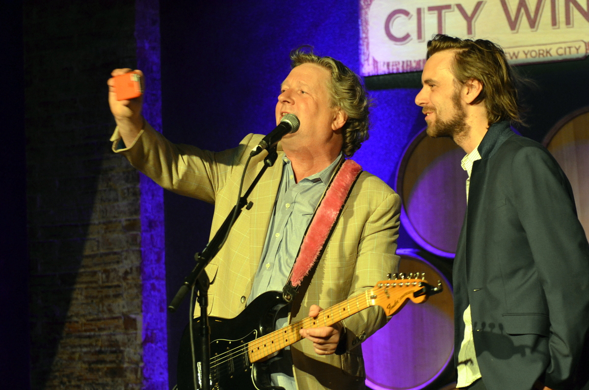 Glenn Tilbrook and Riley Difford at City Winery in Nyc on 9-26-14.