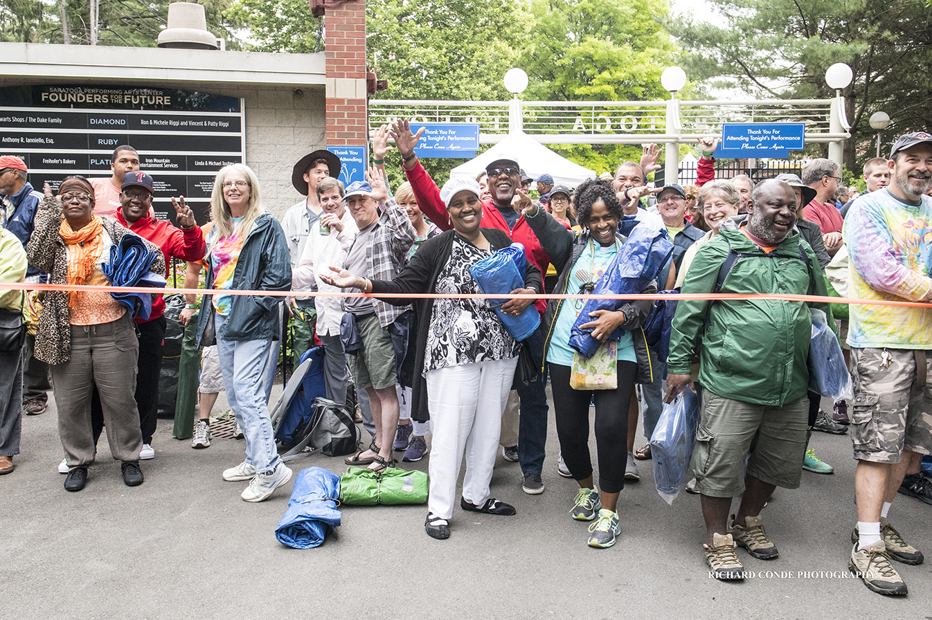 Jazz fans at the 2018 Freihofer Saratoga Jazz Festival