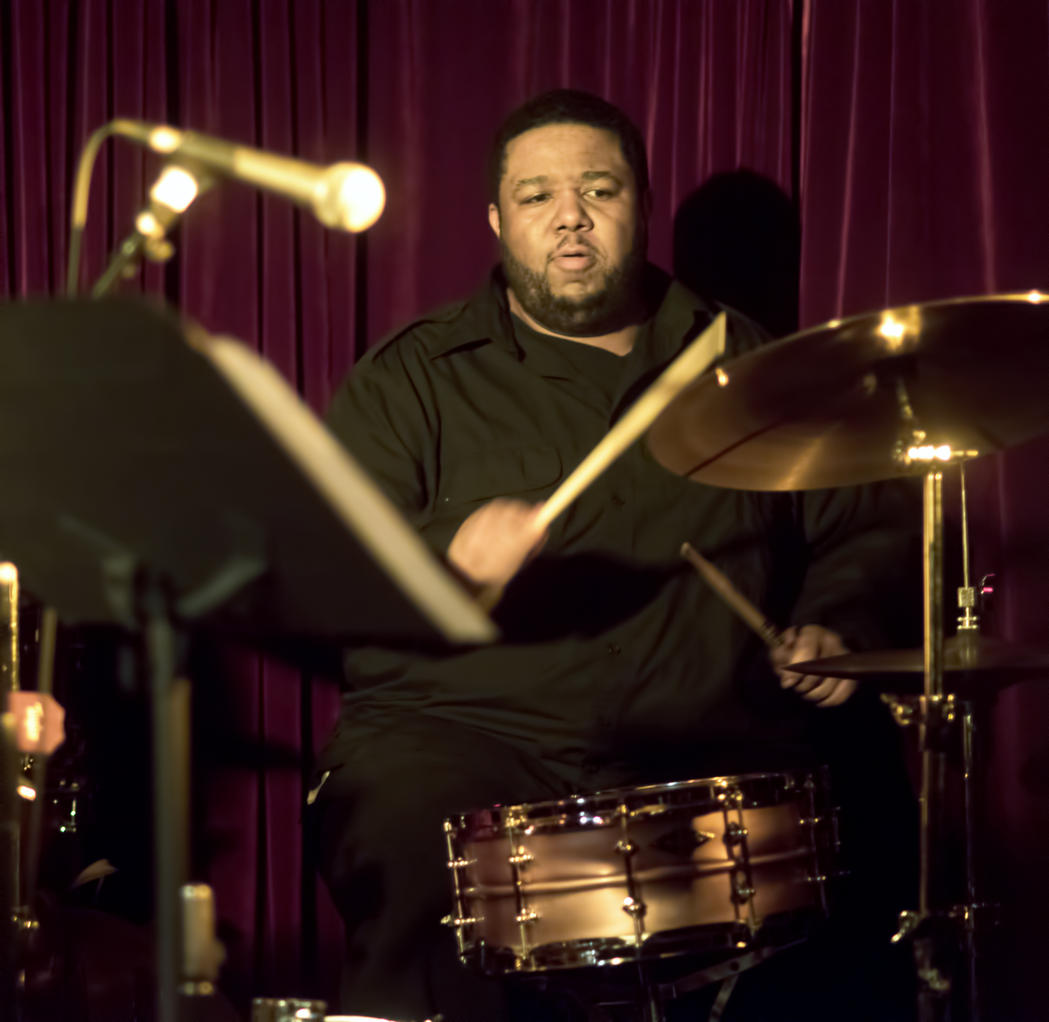 Tyshawn Sorey with Myra Melford's Snowy Egret at the Nyc Winter Jazzfest 2015