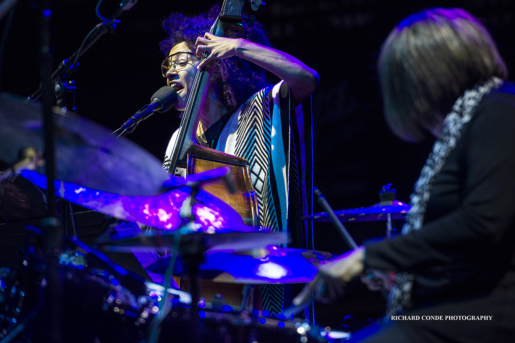 Esperanza Spalding and Terri Lyne Carrington at the 2017 Detroit Jazz Festival