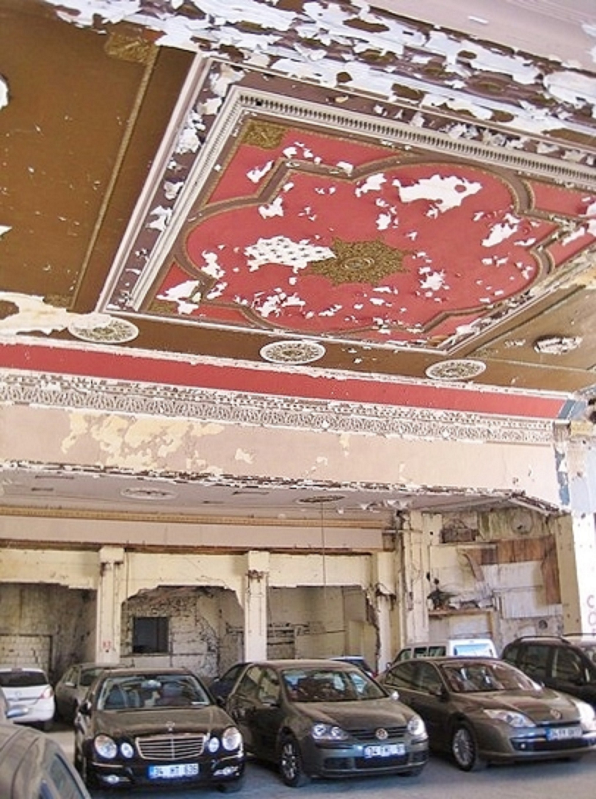 Remnants of Maxim Nightclub as Parking Garage