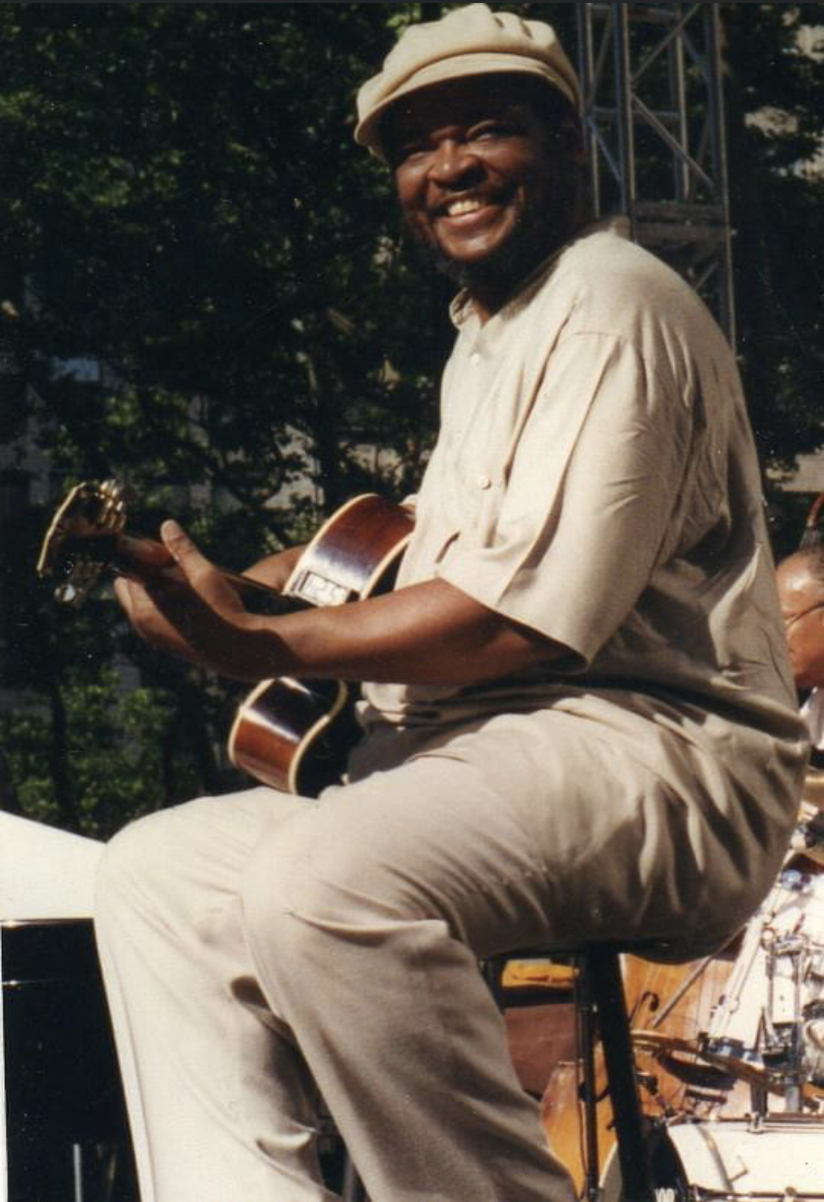 Melvin at a summer jazz festival