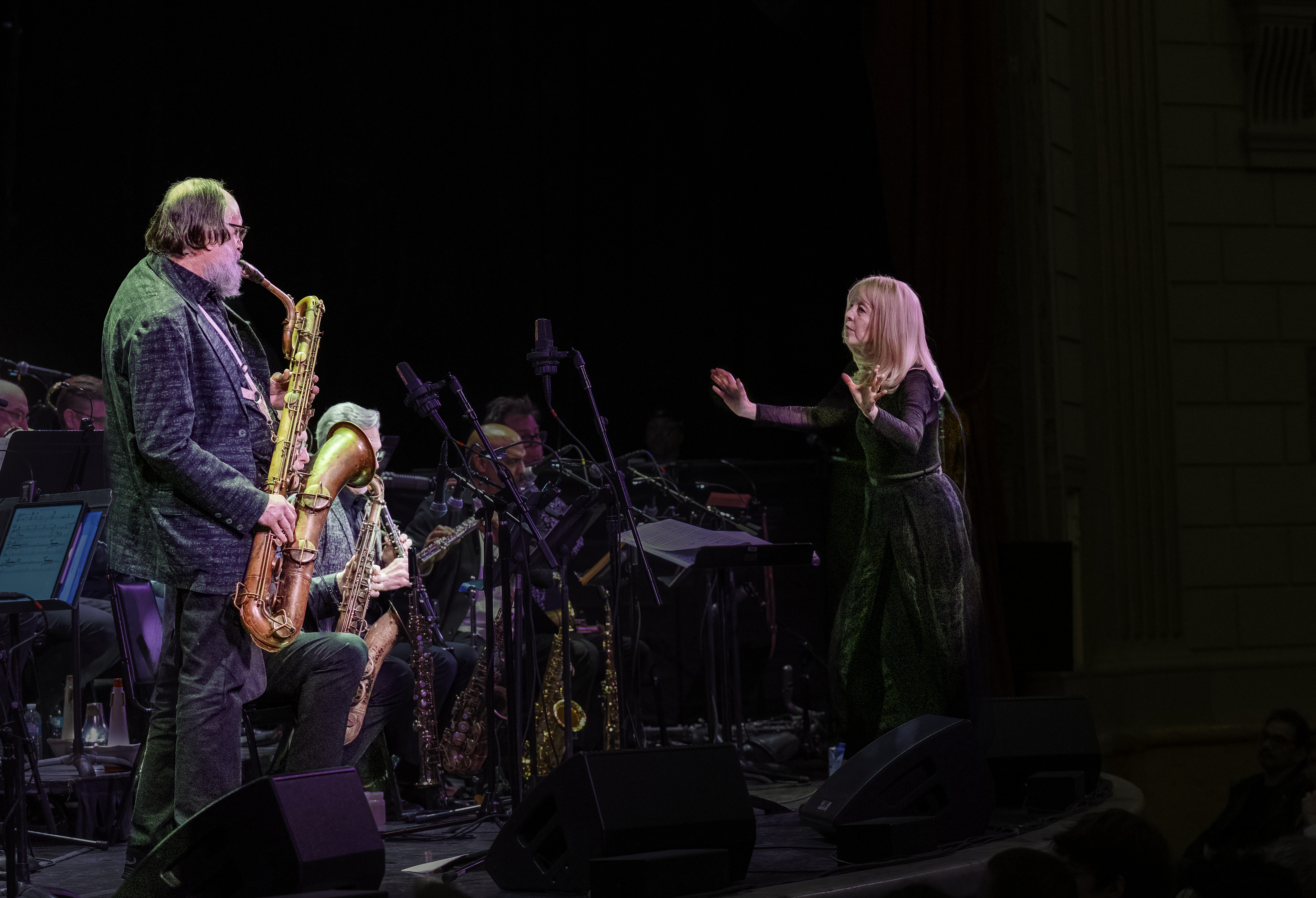 Scott Robinson and Maria Schneider with MSO Orchestra At Town Hall