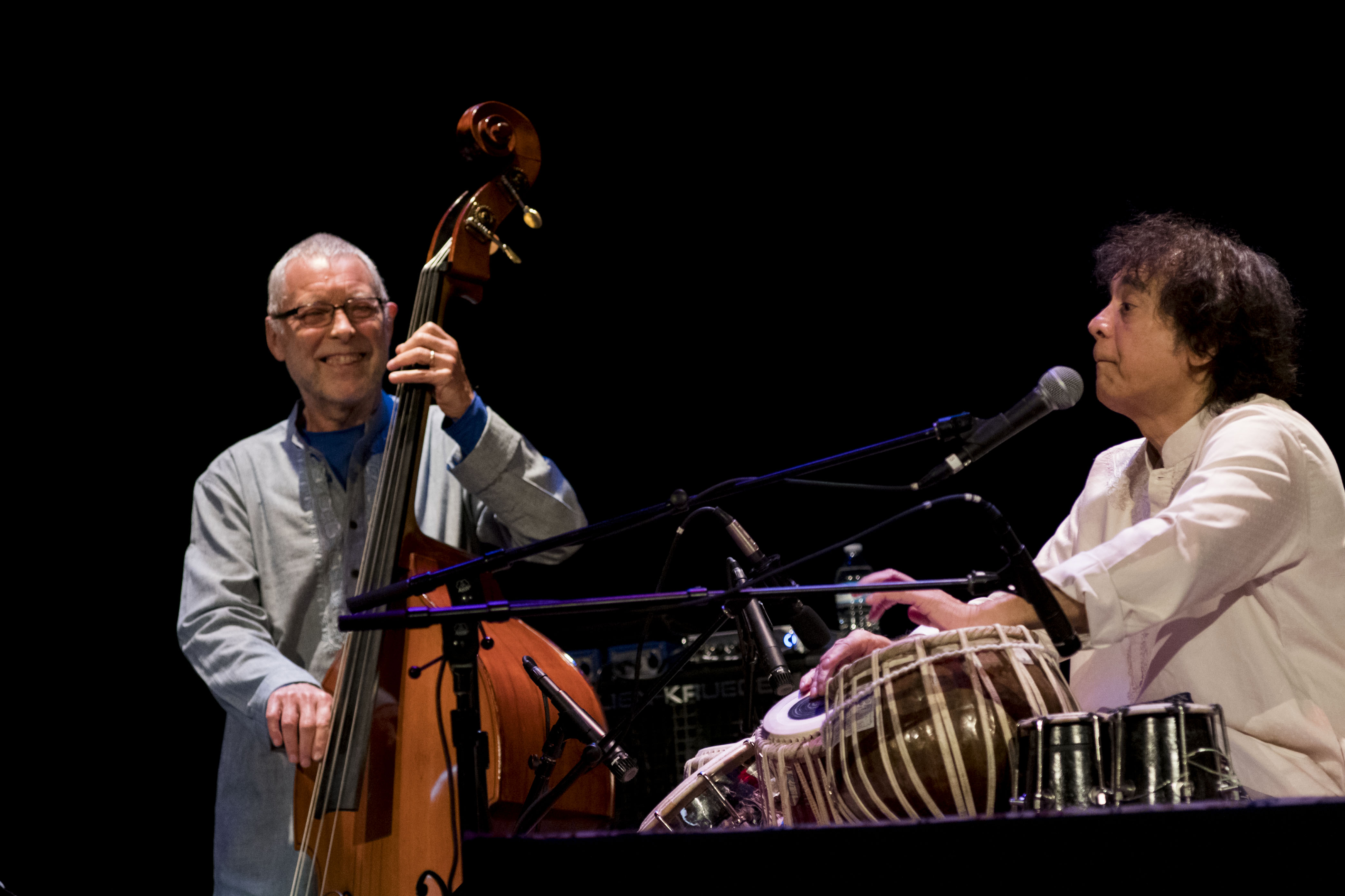 Dave Holland and Zakir Hussain