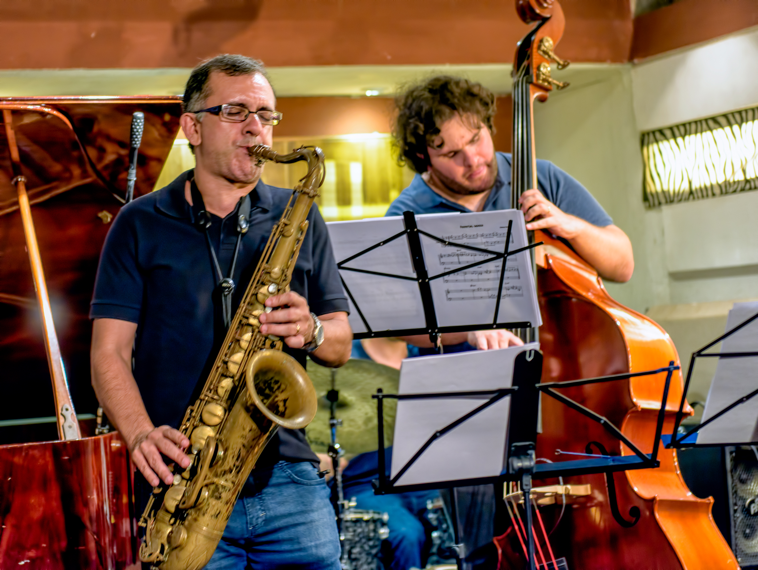 Marcelo Martins and Domenic Botelho with the Guilherme Dias Gomes at Triboz in Rio de Janeiro