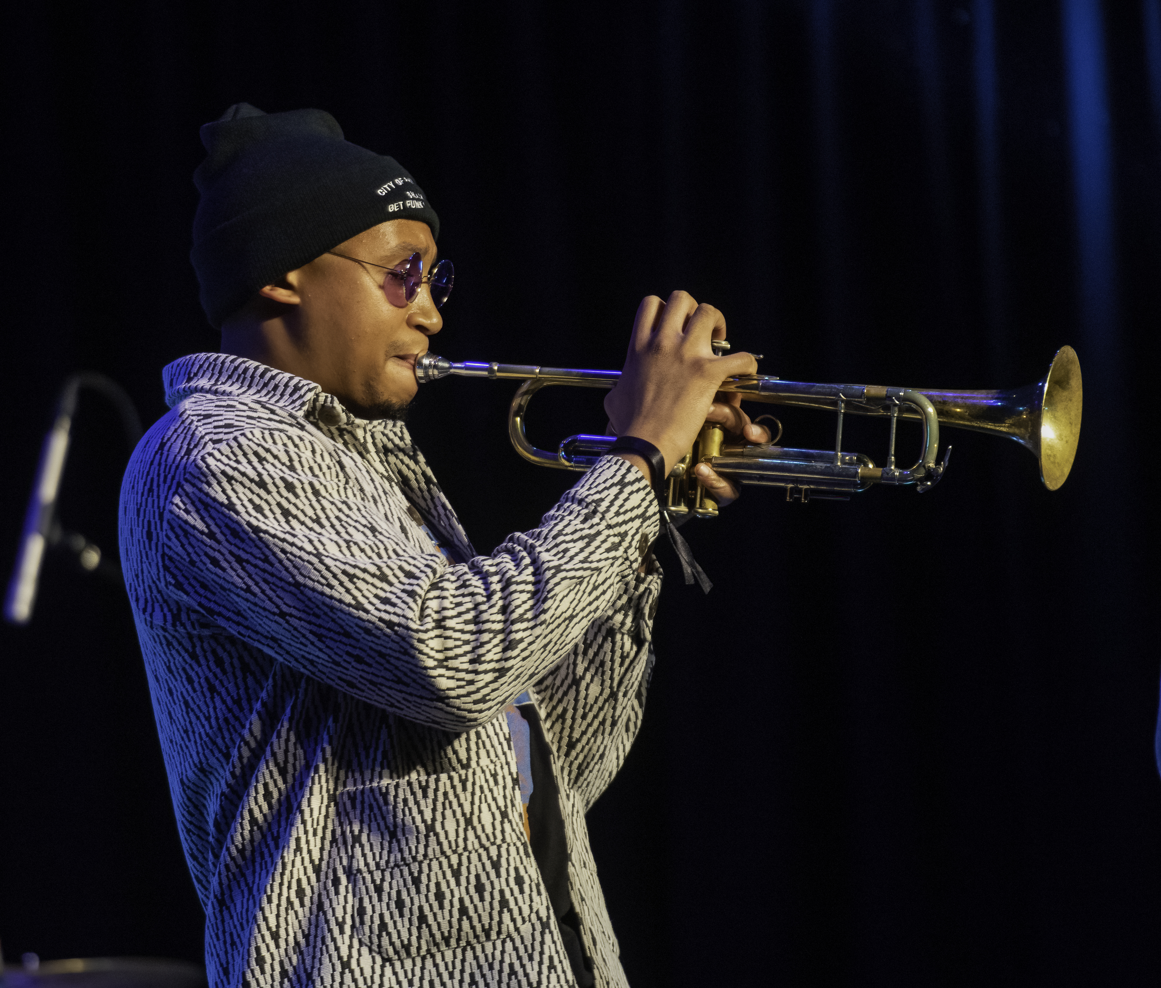 Alonzo Demetrius with Julius Rodriguez at the NYC Winter Jazz Festival 2023