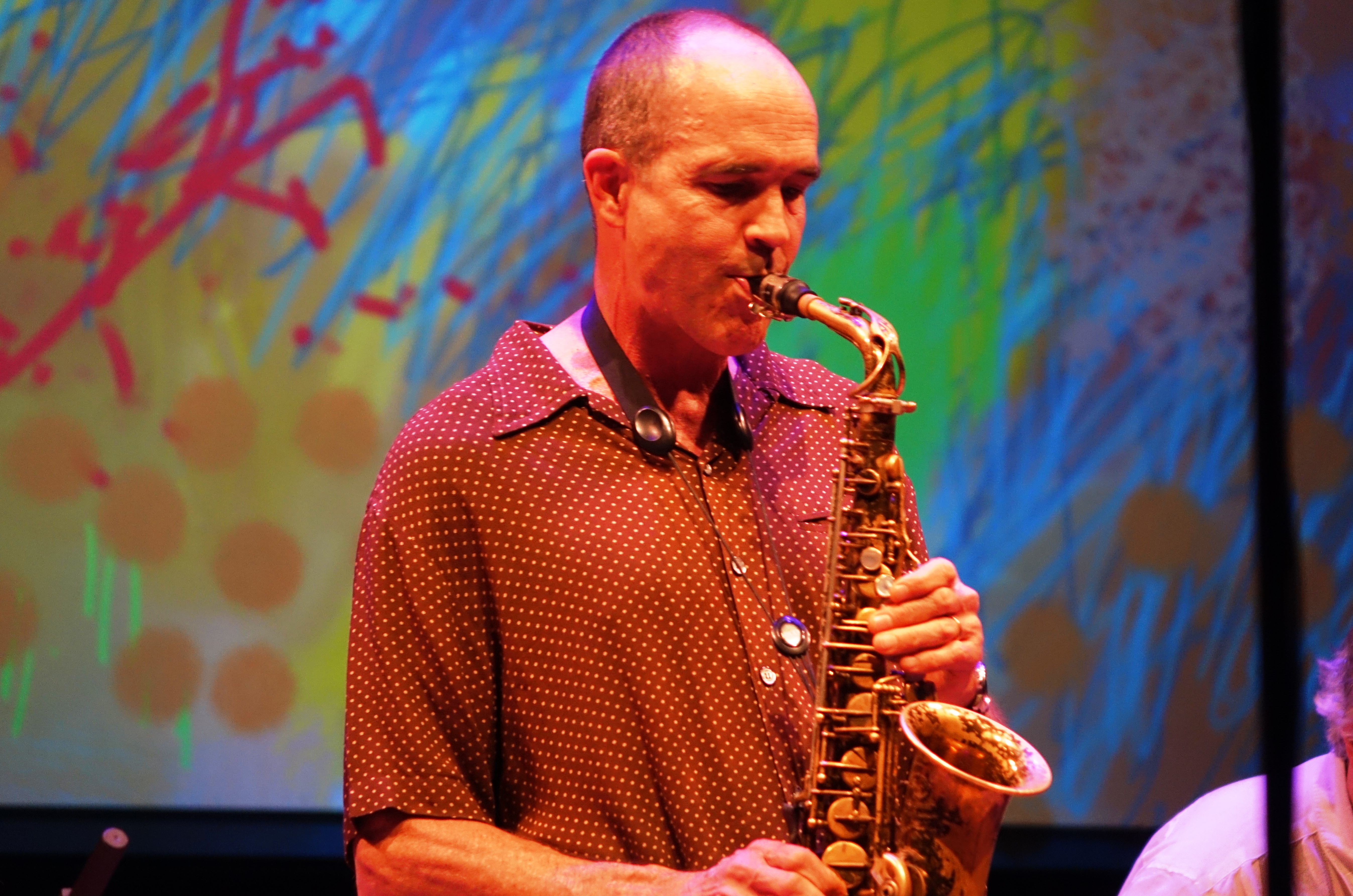 Rob Brown at the Vision Festival at Roulette, Brooklyn in May 2018