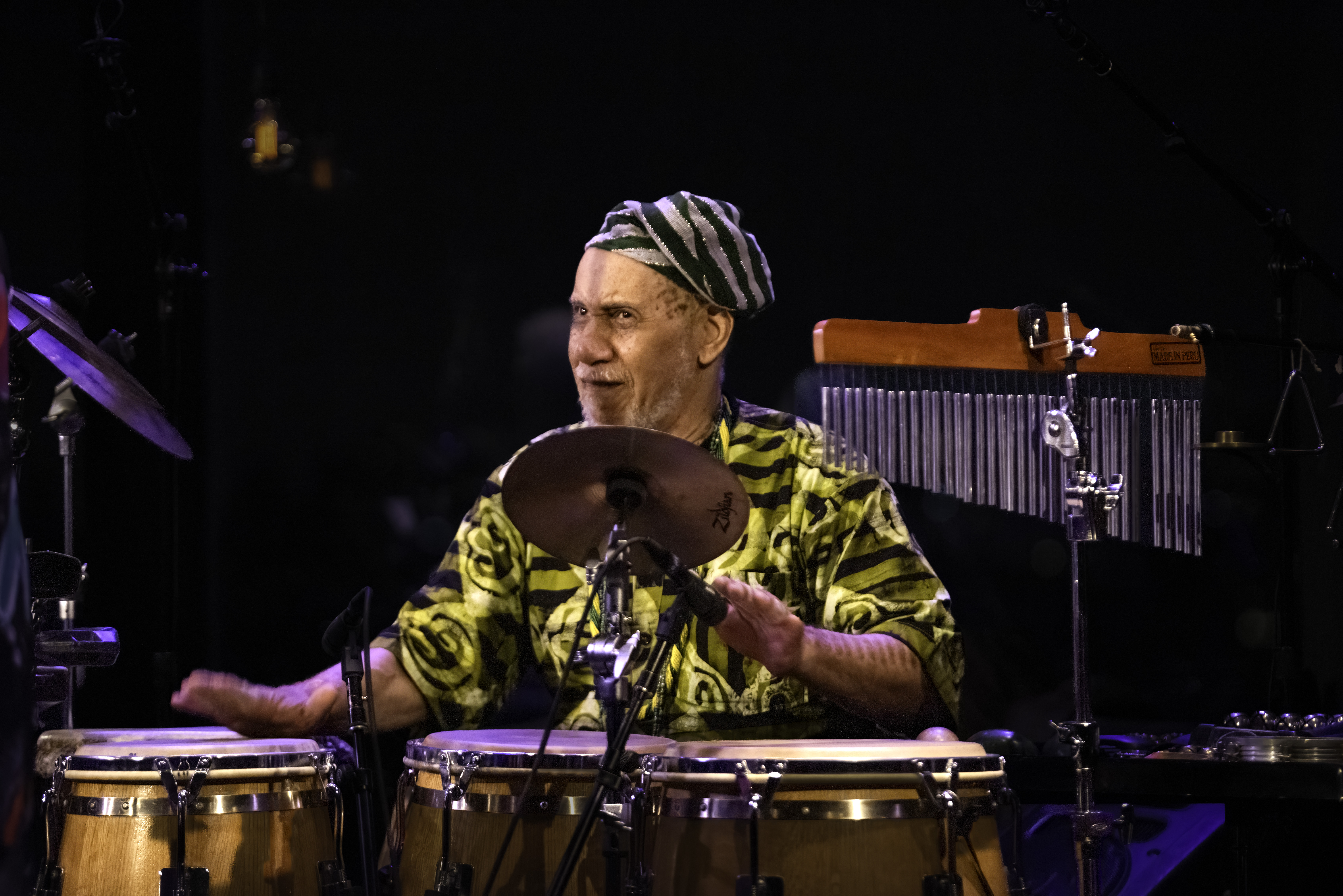 Chief Baba Neal Clarke with the African Alumni Quartet Celebration of Randy Weston At Dizzy's Club