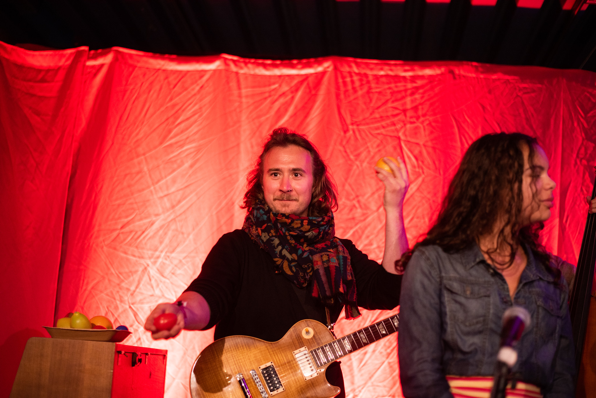 Konstantin Helmers and Miriam Jiménez Franke jammin at Kroa, Moldejazz 2026 — jazz photo by Daniel Mège | All About Jazz