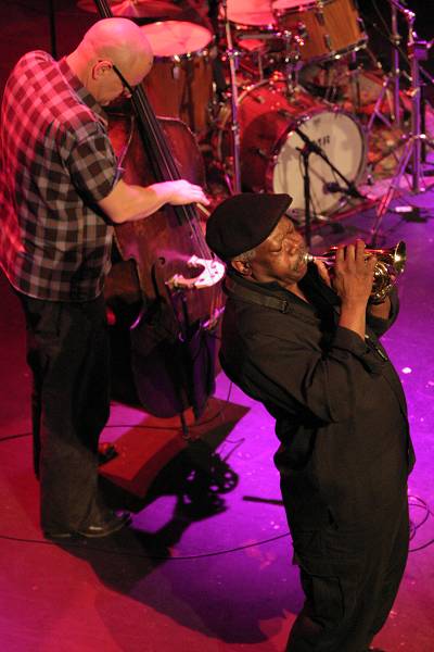 Kent Kessler and Joe MC Phee at the Amr Jazz Festival, Alhambra, Geneva, Switzerland, 2005