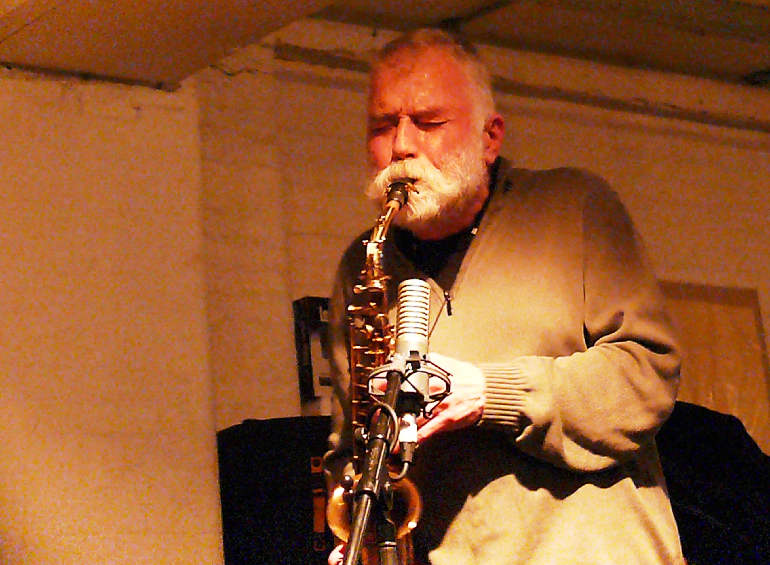 Peter Brotzmann at Cafe Oto, London in February 2012