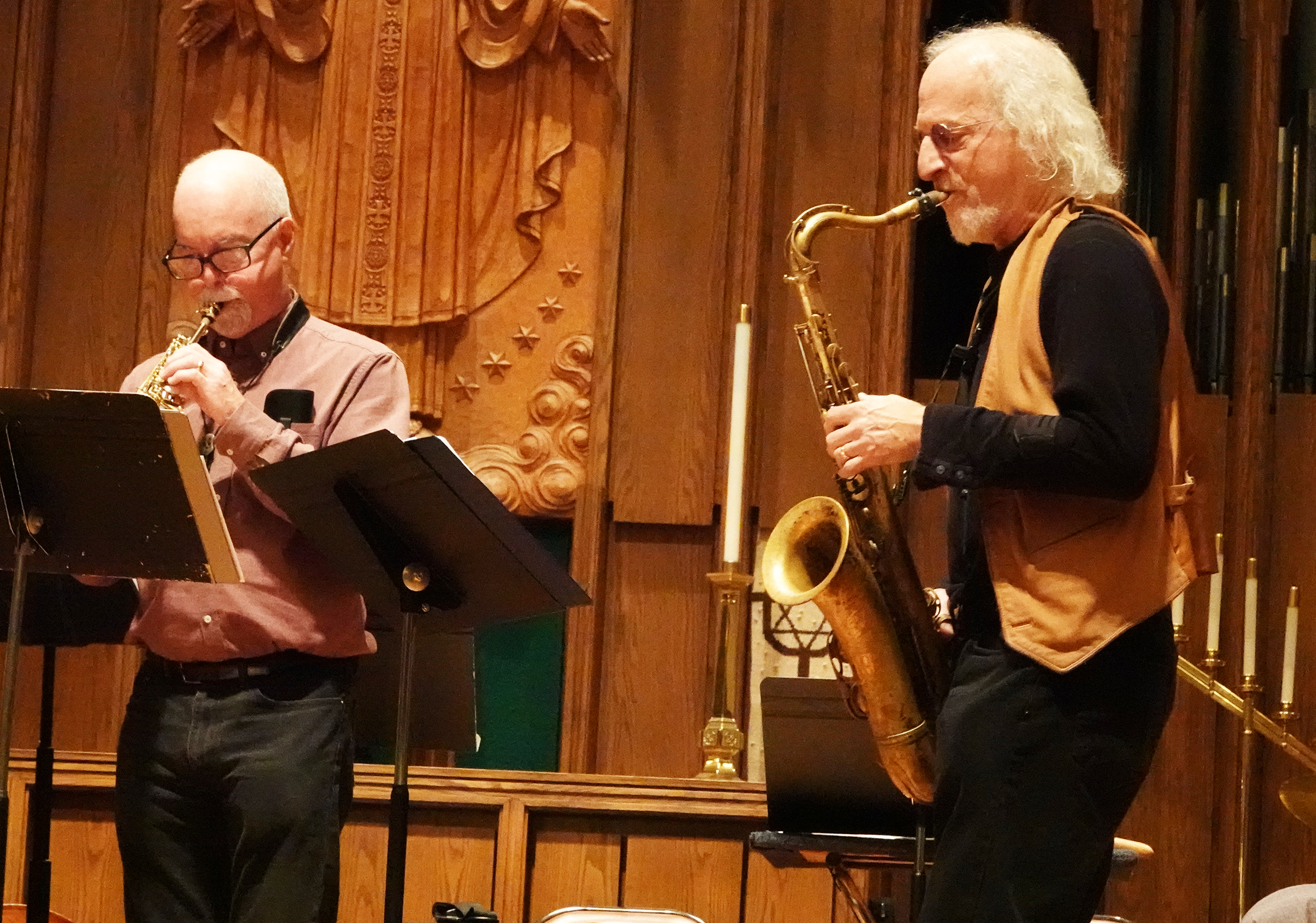 Steve Adams & Larry Ochs at 23rd Annual Edgefest 2019