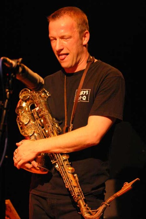 Mats Gustafsson with "The Thing" at Amr, Sud Des Alpes, Geneva, Switzerland, 2004