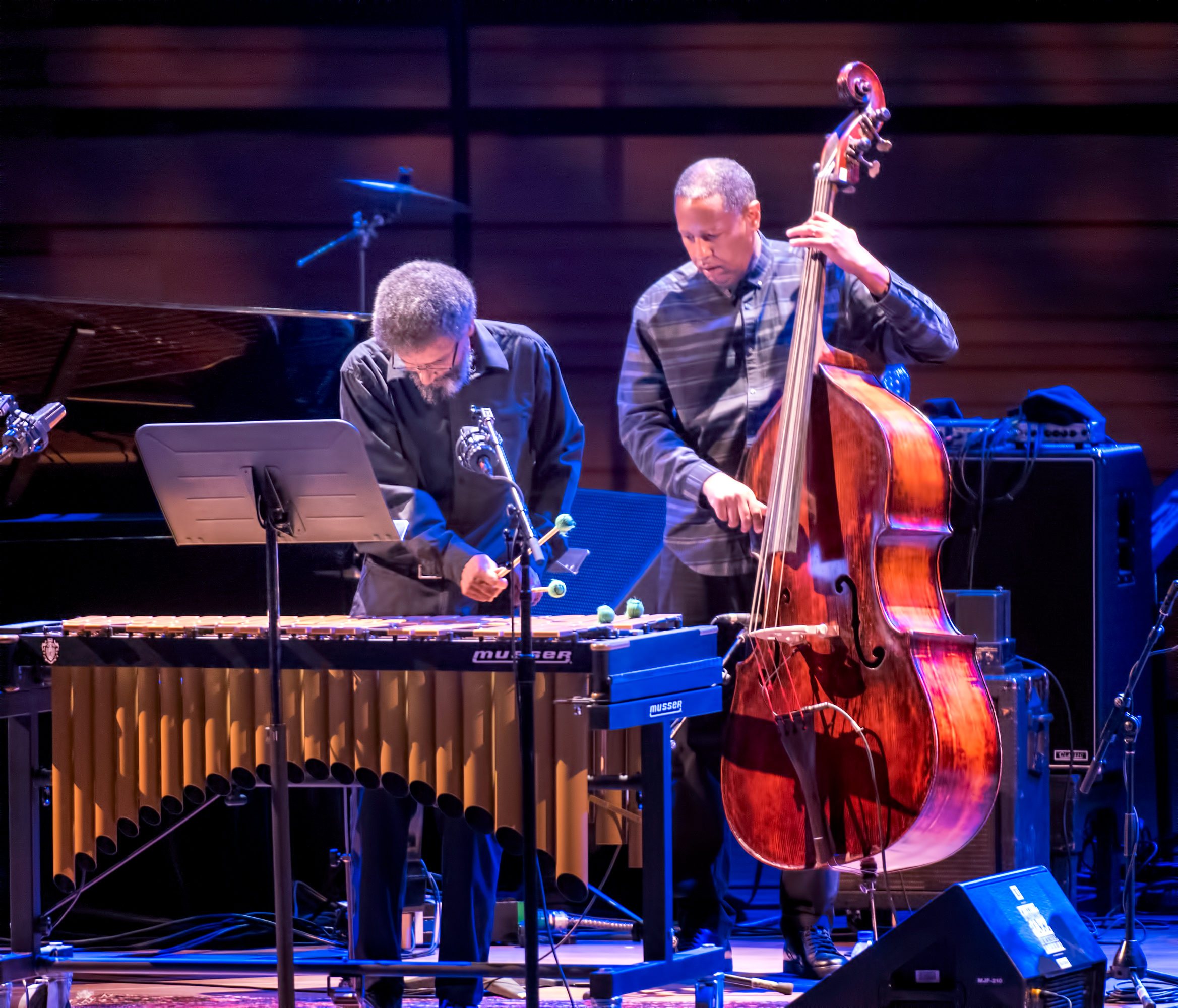 Steve Nelson and Robert Hurst with Renee Rosnes at The Montreal International Jazz Festival 2018