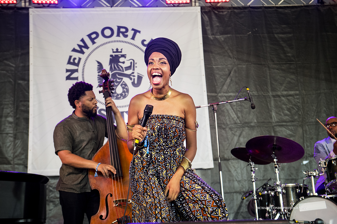 Jazzmeia Horn at the 2018 Newport Jazz Festival