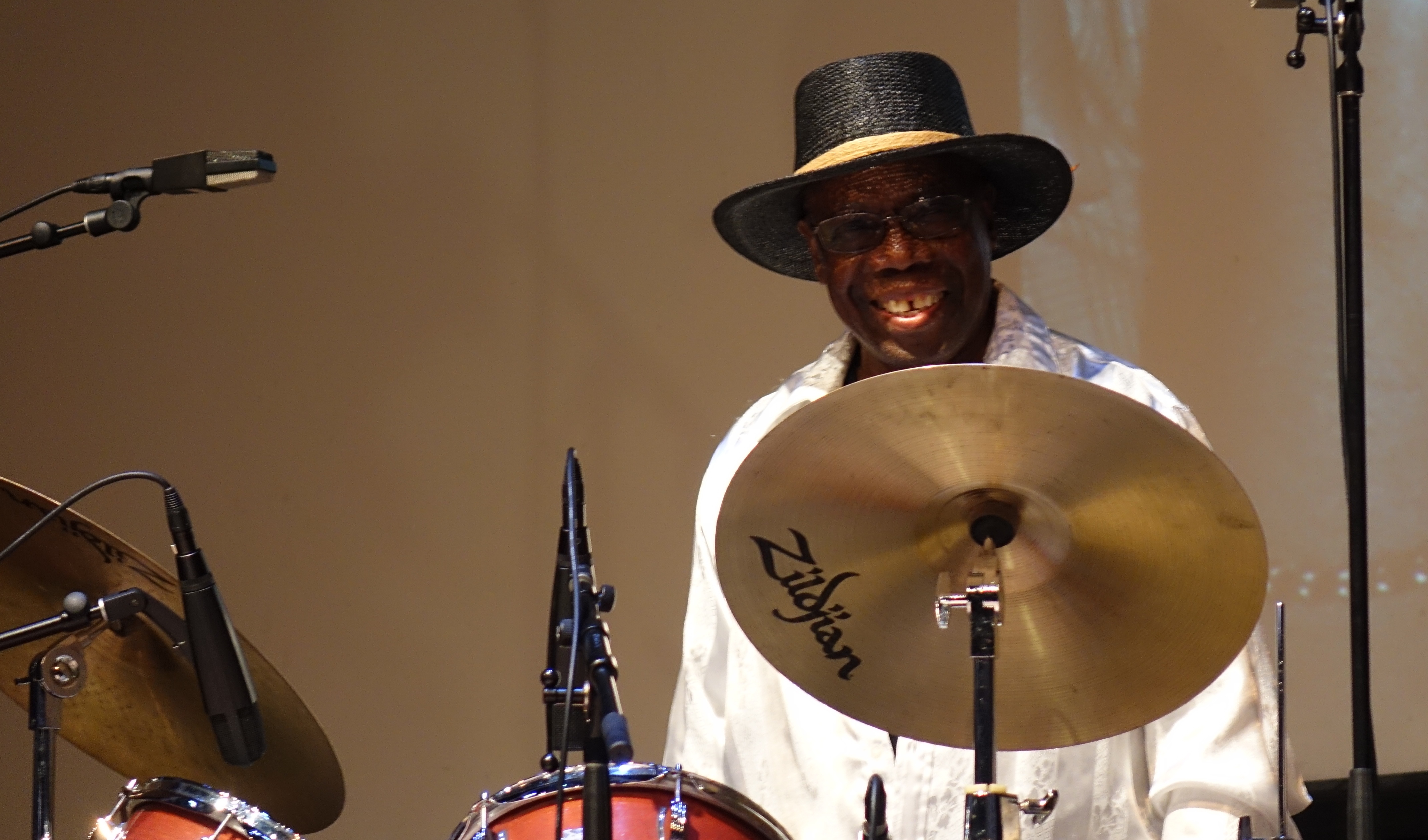 Andrew Cyrille at the Vision Festival in Roulette, Brooklyn in June 2019