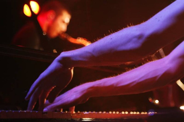 Gabriel Zufferey's Hands and Guillaume Perret with "No Square" at the Sud Des Alpes, Amr, Geneva, Switzerland, 2006