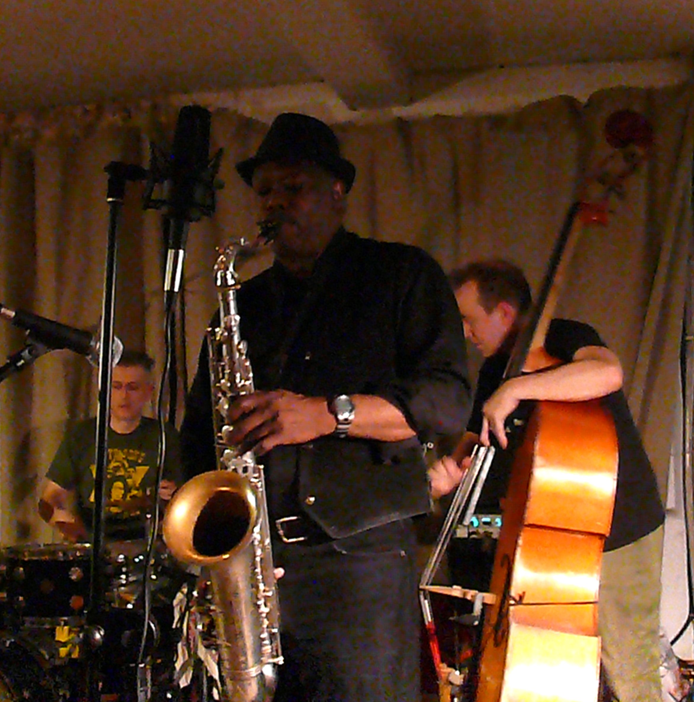 Joe McPhee, John Edwards and Steve Noble at Cafe Oto, London 12 December 2009