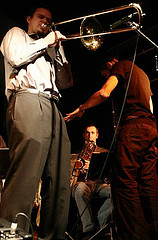 Jeremie Creix, Guillaume Perret and Patrick Montessuit with "Lebocal" at Catalyse, Geneva, Switzerland, 2005