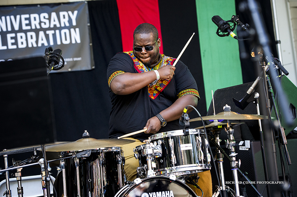 Jonathan Blake at the 2017 Charlie Parker Jazz Festival