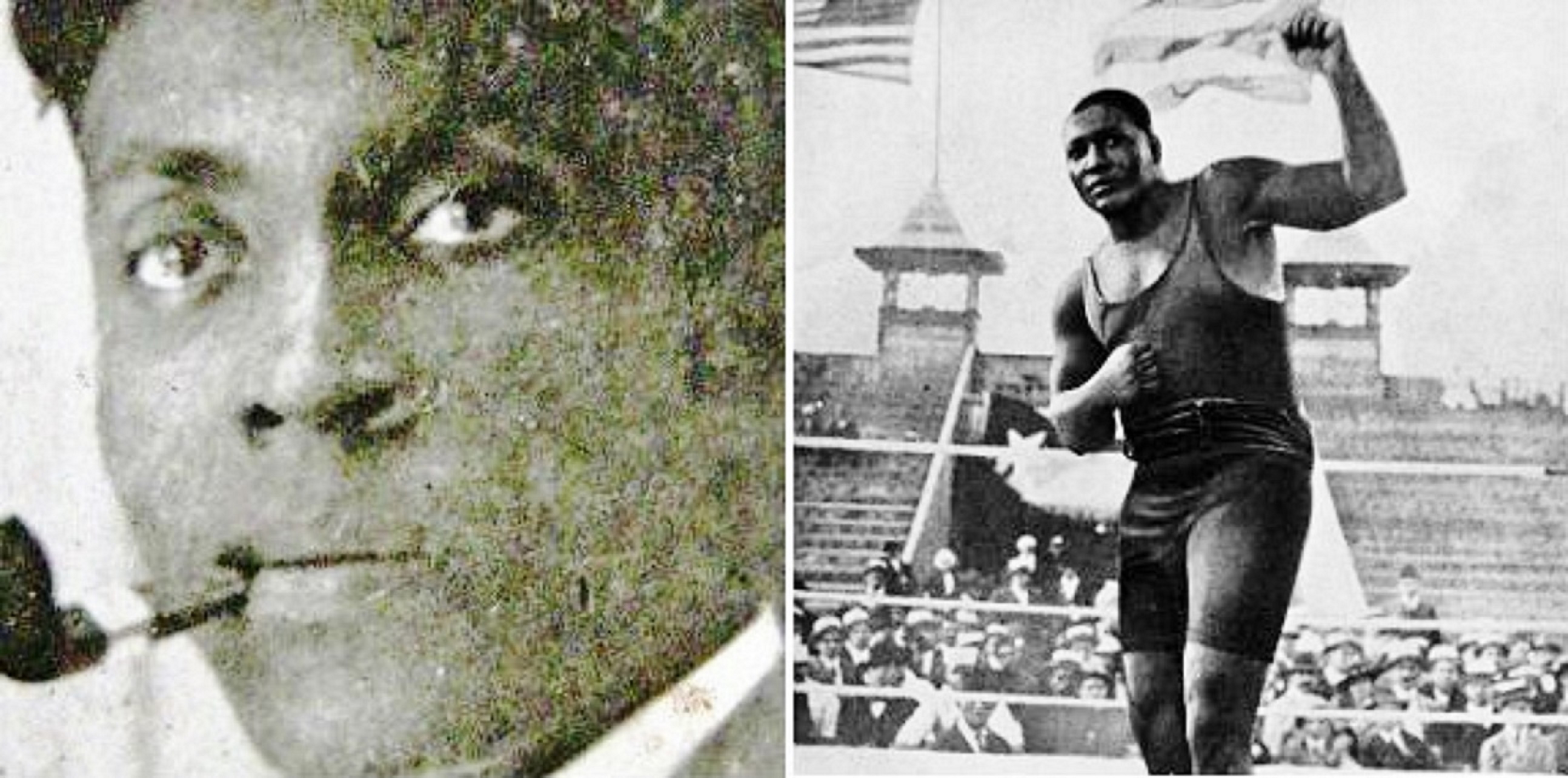 Frederick Thomas and Boxer Jack Johnson