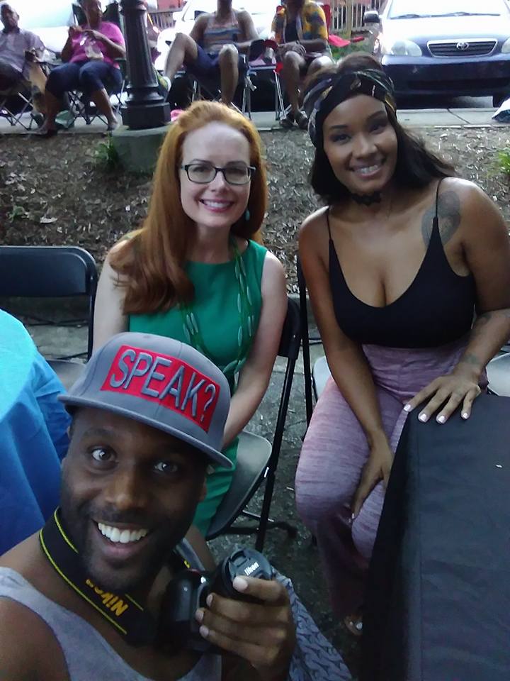 Laura Coyle, Mylah, and Jermaine Sain