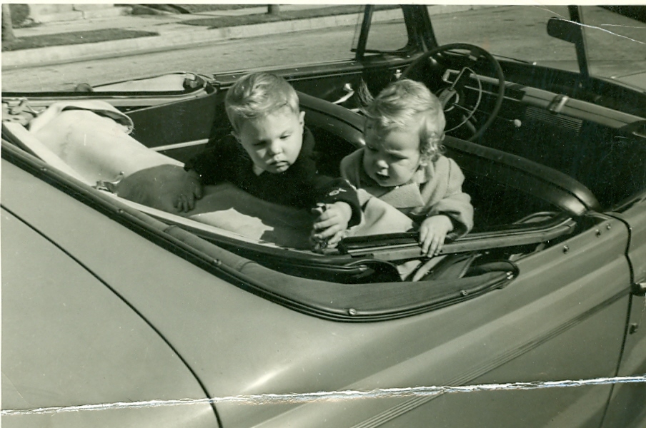 Playing in Dad's New Convertible 1943 — jazz photo by Herbert Bruce Haymer-Coleman | All About Jazz