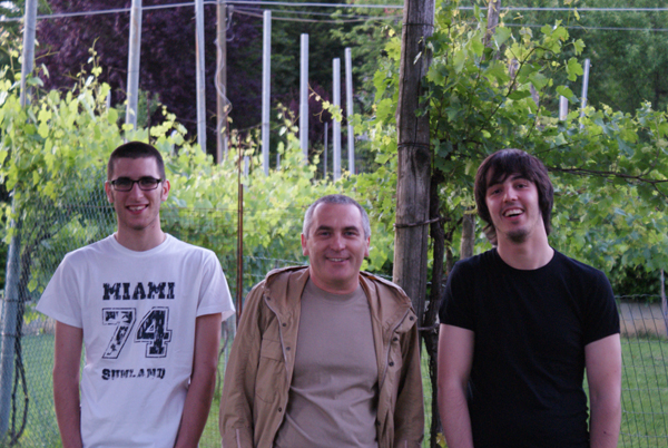 Claudio, Daniele, Simone - Together in the Vineyard