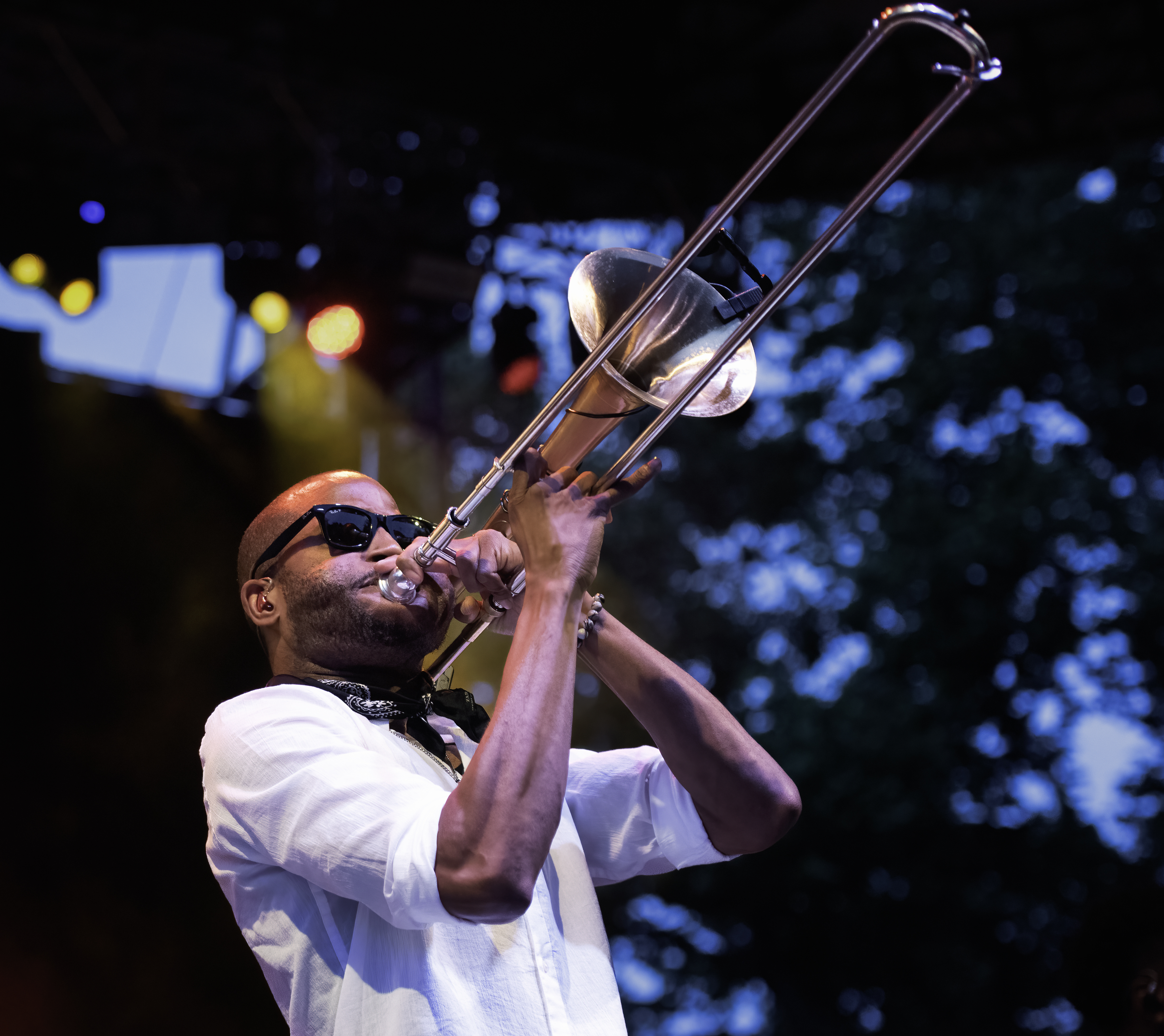 Trombone Shorty at the Voodoo Threauxdown at SummerStage