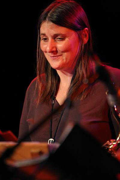 Louise Tangermann or Louise Spitzli with the "Little Big Band Workshop Directed by Olivier Magnenat" at the Sud Des Alpes, Amr,