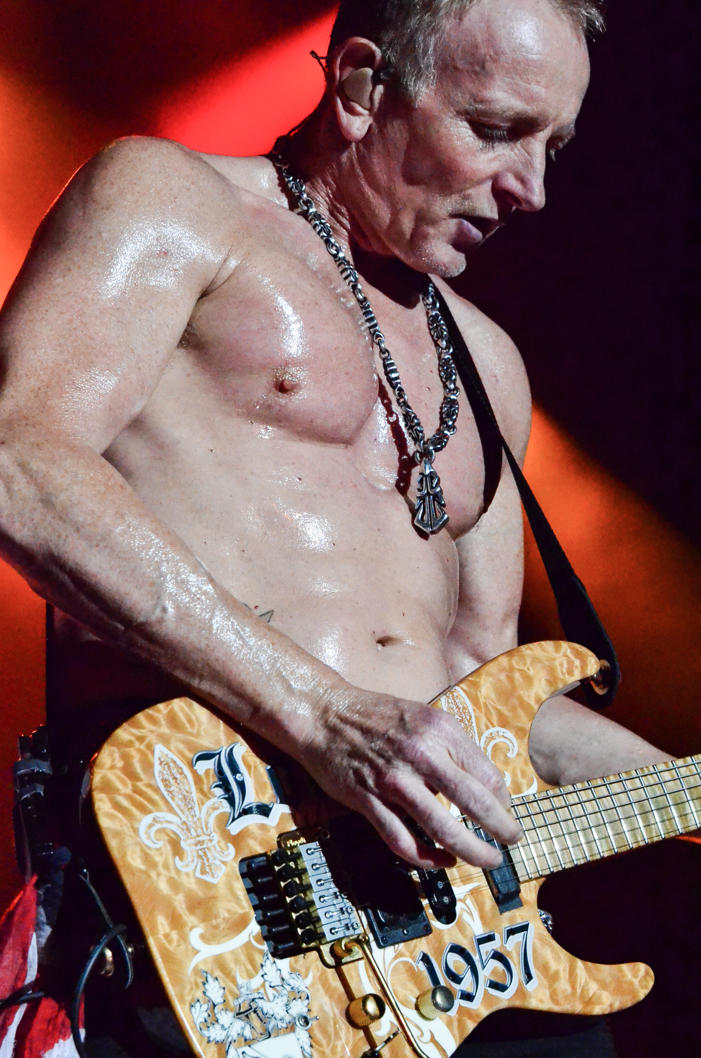 Def Leppard at NIkon at Jones Beach Theater on 7-23-2015. 