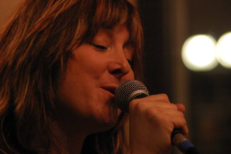 Nicole Tayach with the Swing Sollicitors at the Restaurant Des Halles de L'Ile, Geneva, Switzerland, 2005