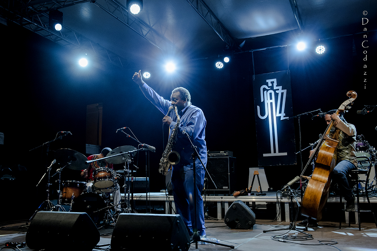 David Murray trio at Sant'Anna Arresi jazz Festival 2018