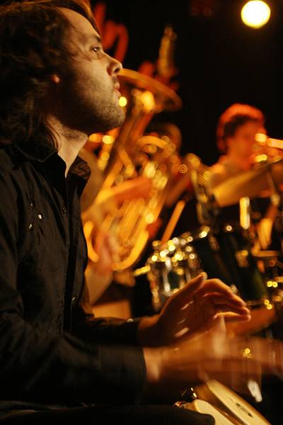 "Le Sacre Du Tympan" (Leader : Guitarist Fred Pallem) at the Jazz Festival de Cully, Switzerland, April 2006